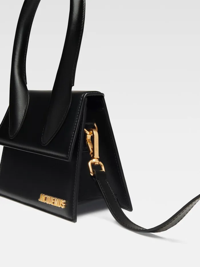 JACQUEMUS Chiquitos Leather Handbag Black 8211 Women