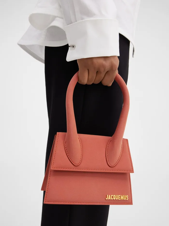 JACQUEMUS Chiquitos Leather Handbag Dark Red 8211 Women