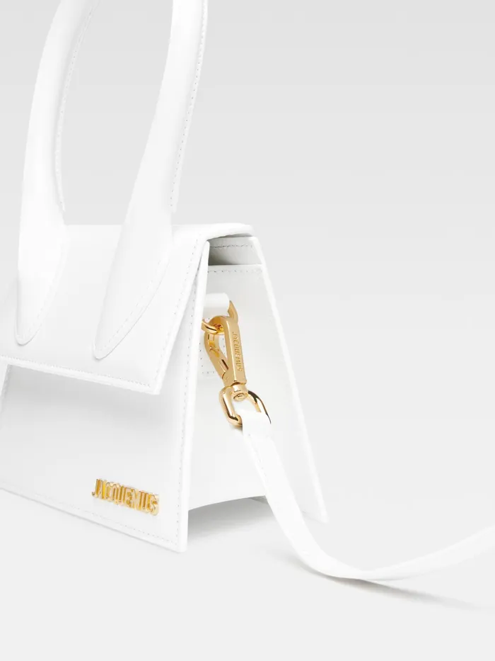 JACQUEMUS Chiquitos Leather Handbag White 8211 Women
