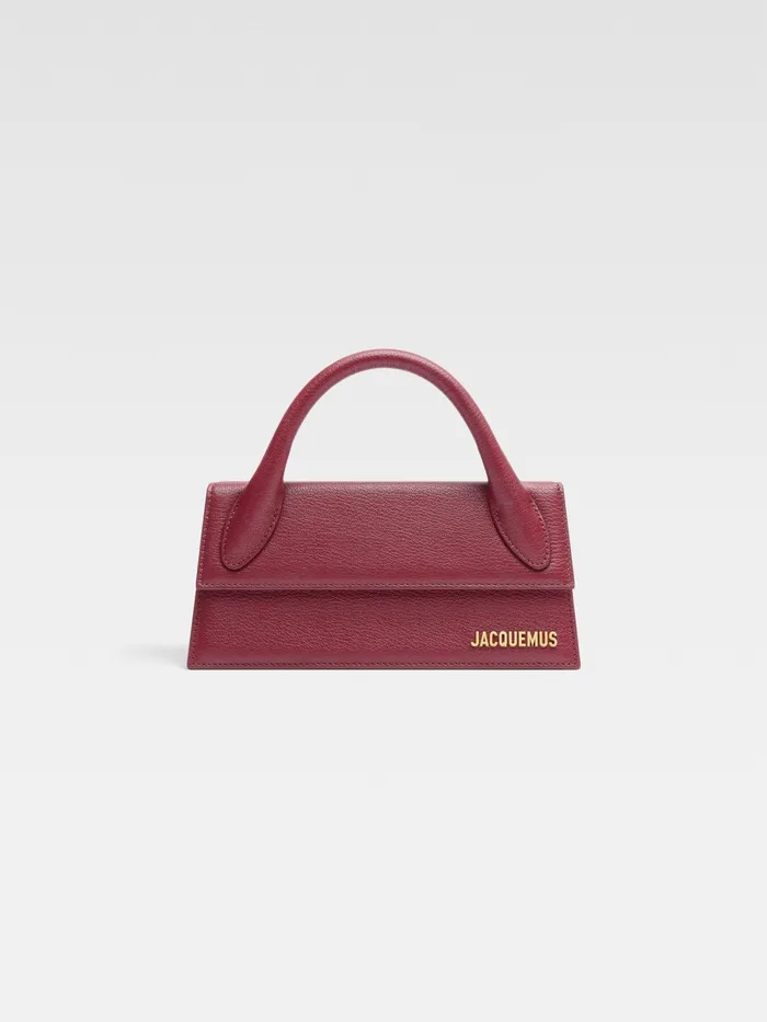 JACQUEMUS Chiquitos Long Handbag Dark Burgundy 8211 Women