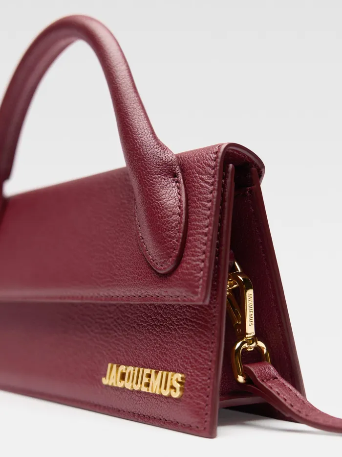 JACQUEMUS Chiquitos Long Handbag Dark Burgundy 8211 Women