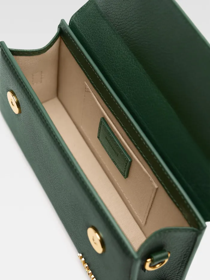 JACQUEMUS Chiquitos Long Handbag Dark Green 8211 Women