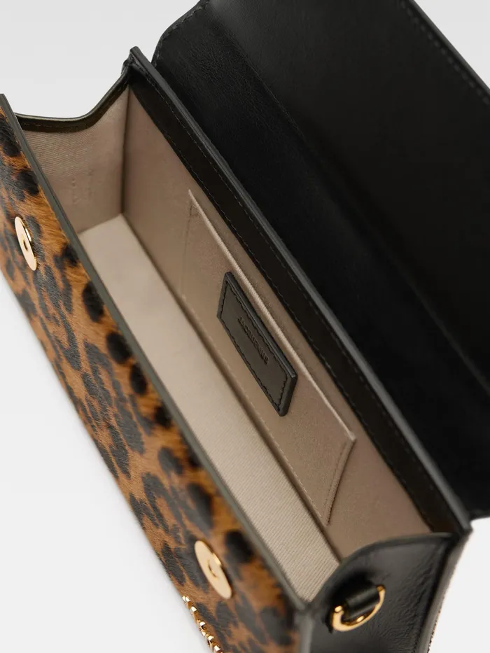 JACQUEMUS Chiquitos Long Handbag Print Leopard Brown 8211 Women
