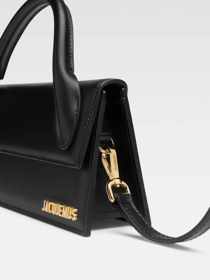 JACQUEMUS Chiquitos Long Leather Handbag Black 8211 Women