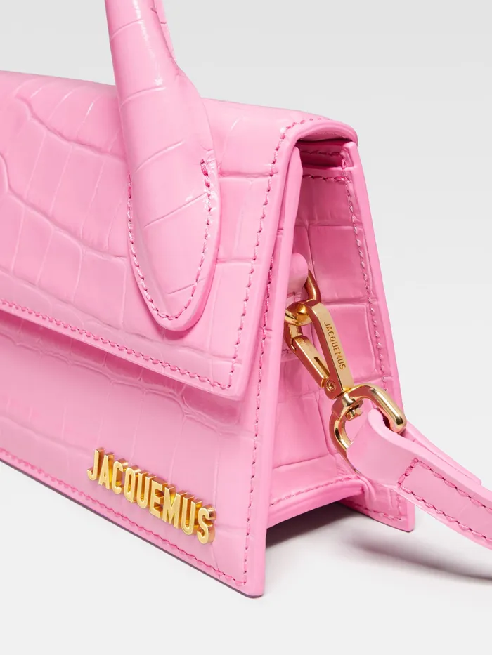 JACQUEMUS Chiquitos Long Leather Handbag Pink 8211 Women