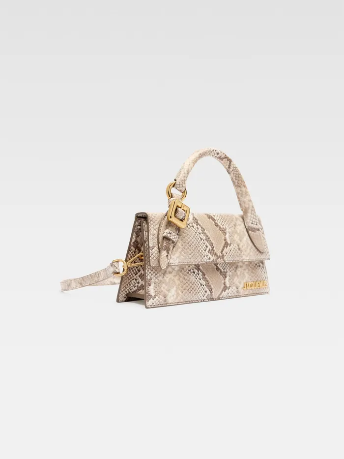 JACQUEMUS Chiquitos Long Signature Buckled Handbag Beige 8211 Women