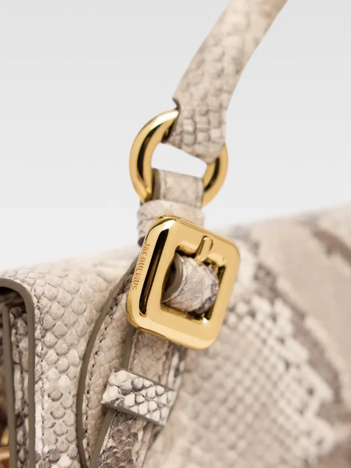 JACQUEMUS Chiquitos Long Signature Buckled Handbag Beige 8211 Women