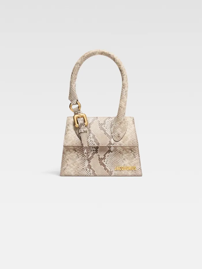 JACQUEMUS Chiquitos Signature Buckled Handbag Beige 8211 Women