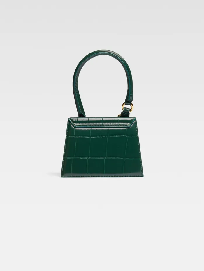 JACQUEMUS Chiquitos Signature Buckled Handbag Dark Green 8211 Women