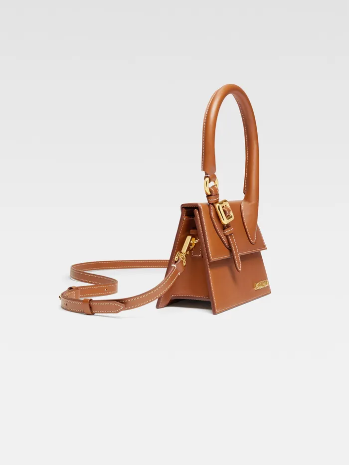 JACQUEMUS Chiquitos Signature Buckled Handbag Light Brown 8211 Women