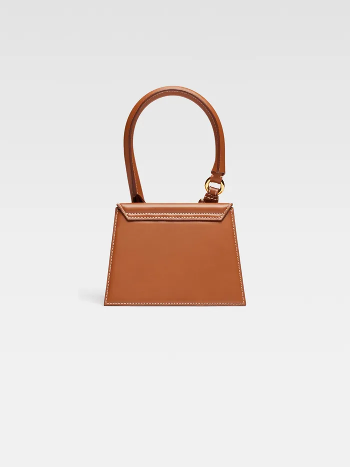 JACQUEMUS Chiquitos Signature Buckled Handbag Light Brown 8211 Women
