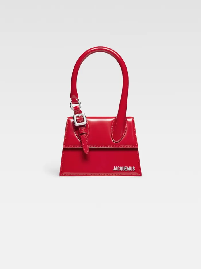 JACQUEMUS Chiquitos Signature Buckled Handbag Red 8211 Women