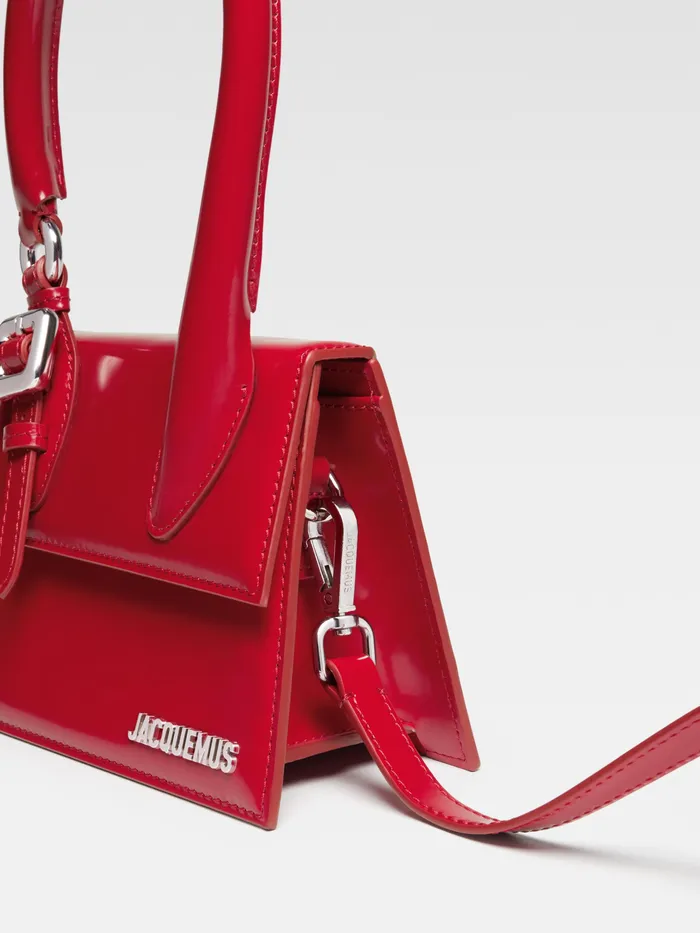 JACQUEMUS Chiquitos Signature Buckled Handbag Red 8211 Women