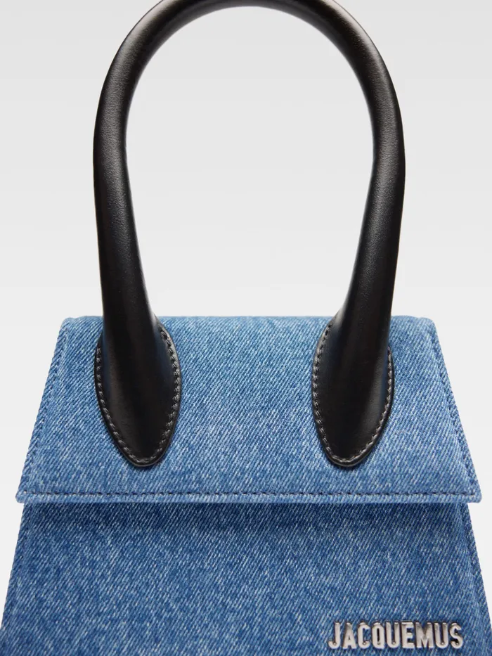 JACQUEMUS Chiquitos Signature Denim Handbag Blue 8211 Women