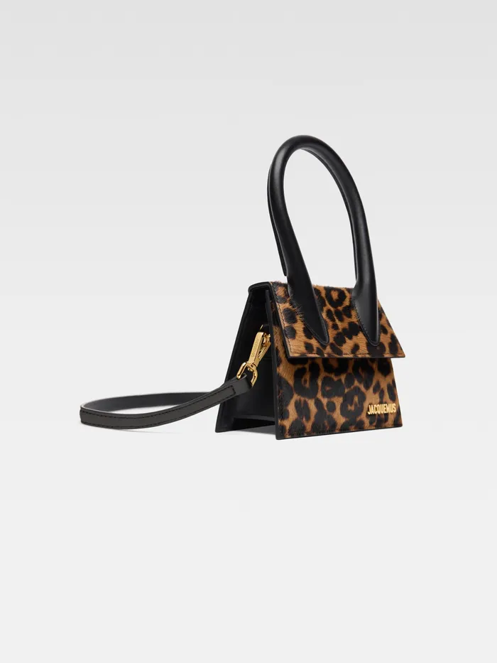 JACQUEMUS Chiquitos Signature Handbag Print Leopard Brown 8211 Women