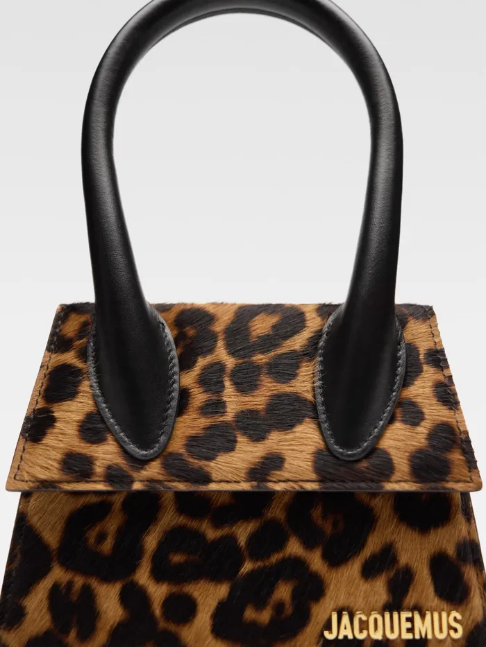 JACQUEMUS Chiquitos Signature Handbag Print Leopard Brown 8211 Women