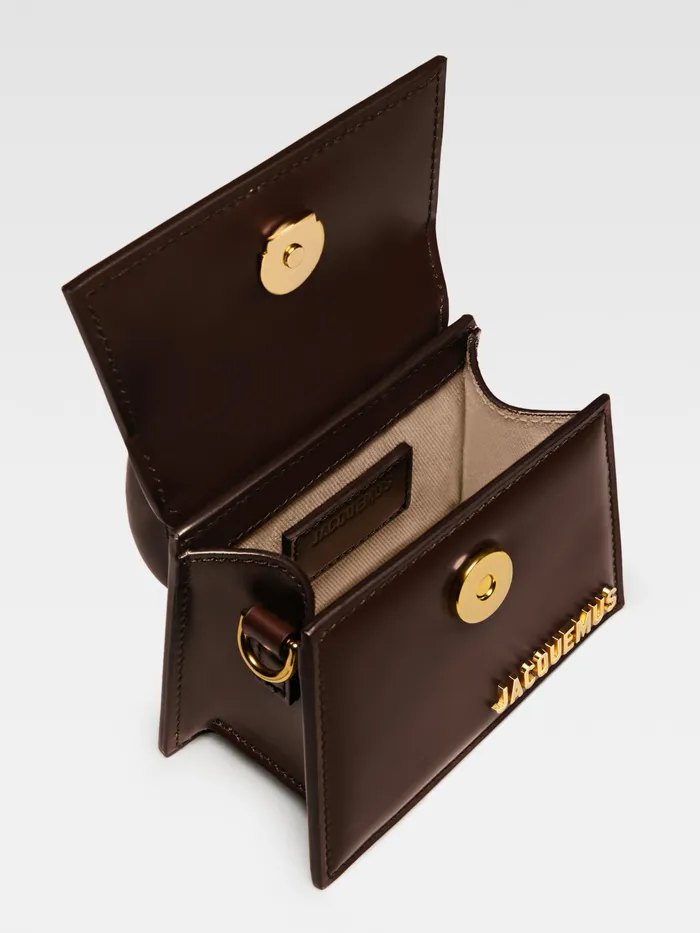 JACQUEMUS Chiquitos Signature Leather Mini Handbag Brown 8211 Women