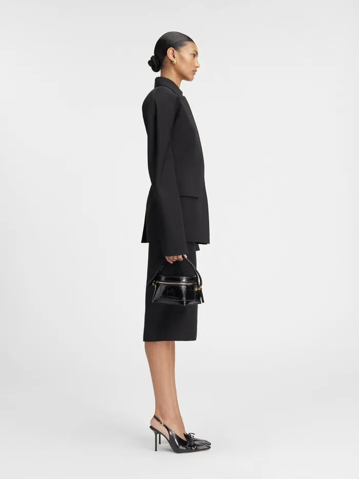 JACQUEMUS Coats and Jackets Belted Backless Jacket Black 8211 Women