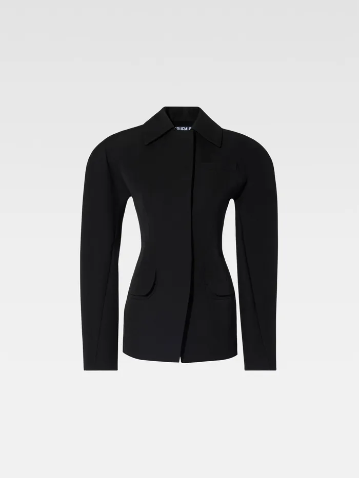 JACQUEMUS Coats and Jackets Belted Backless Jacket Black 8211 Women