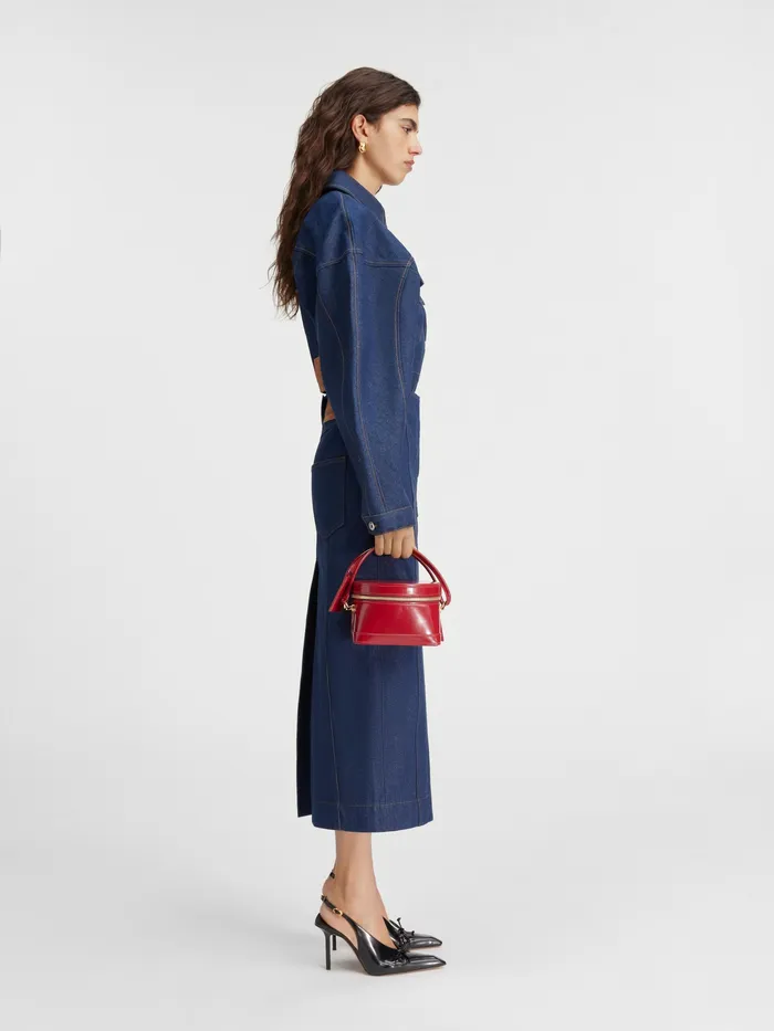 JACQUEMUS Coats and Jackets Cropped Denim Jacket Navybrown 8211 Women
