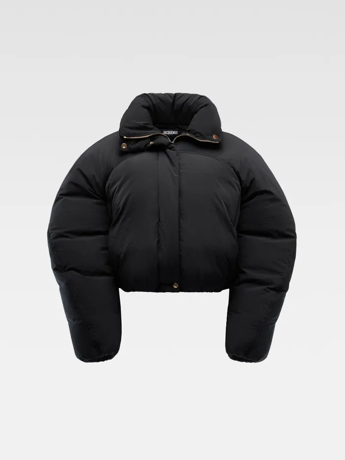 JACQUEMUS Coats and Jackets Cropped Puffer Black 8211 Women