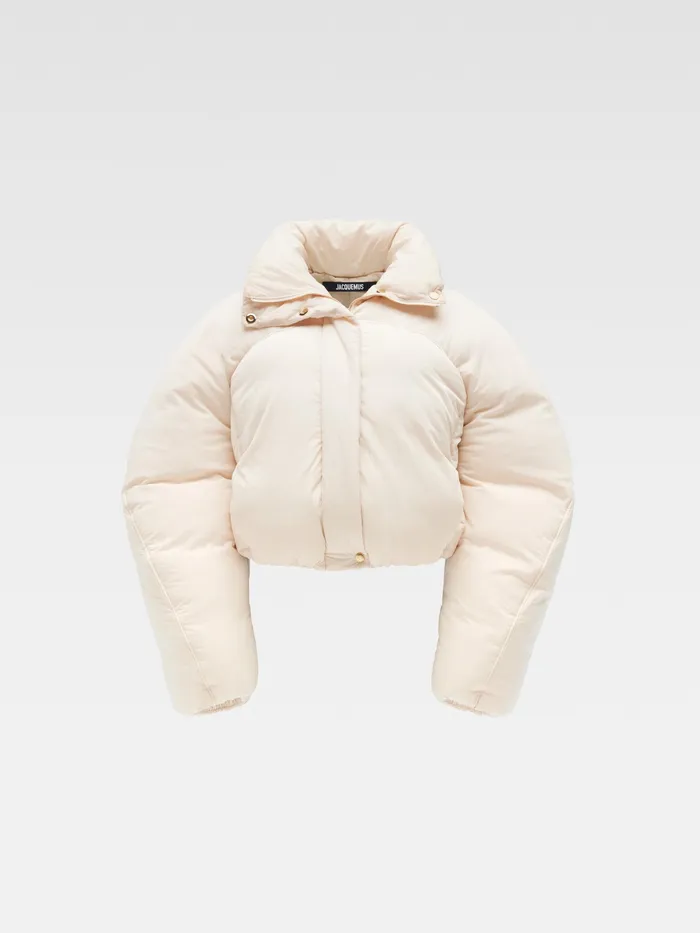 JACQUEMUS Coats and Jackets Cropped Puffer Offwhite 8211 Women