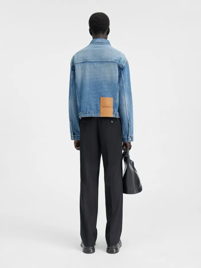 JACQUEMUS Coats and Jackets Denim Jacket Bluetabac 2 8211 Men