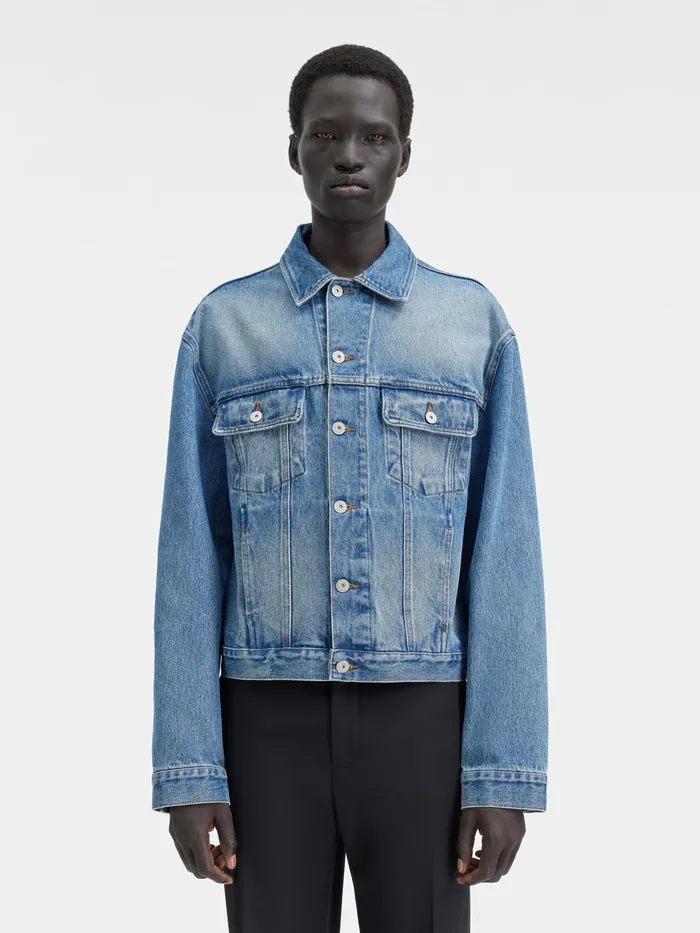 JACQUEMUS Coats and Jackets Denim Jacket Bluetabac 2 8211 Men
