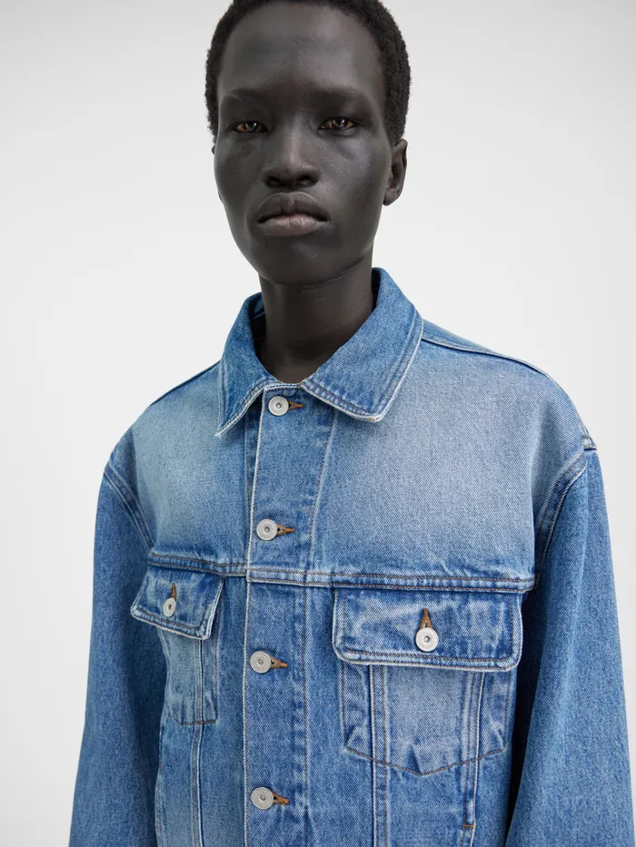 JACQUEMUS Coats and Jackets Denim Jacket Bluetabac 2 8211 Men