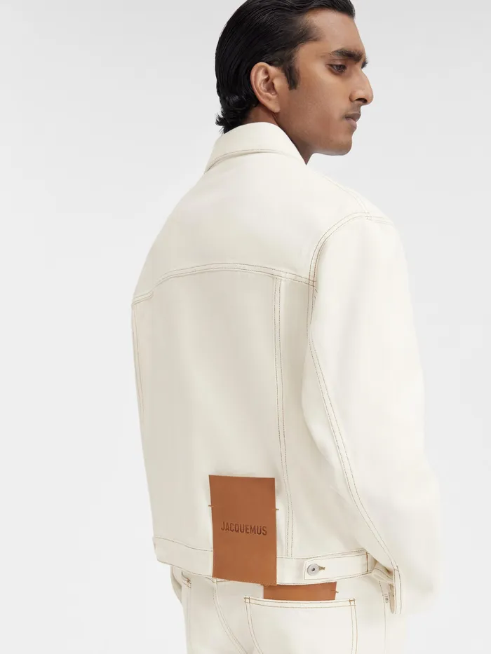 JACQUEMUS Coats and Jackets Denim Jacket Offwhitetabac 8211 Men
