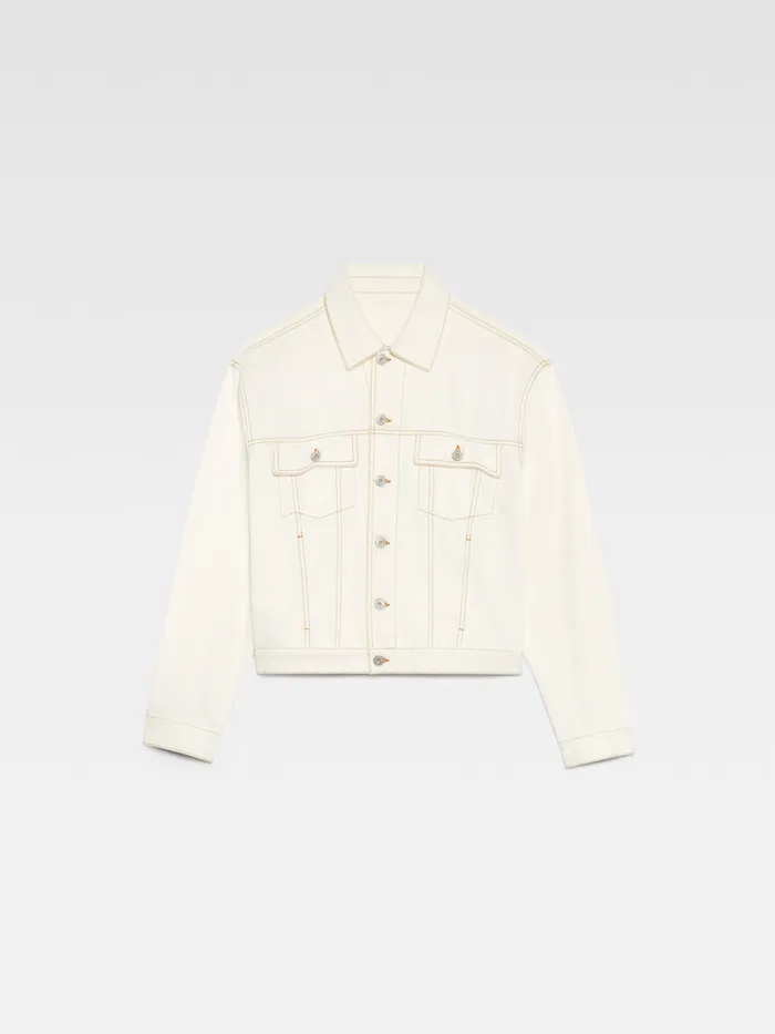 JACQUEMUS Coats and Jackets Denim Jacket Offwhitetabac 8211 Men