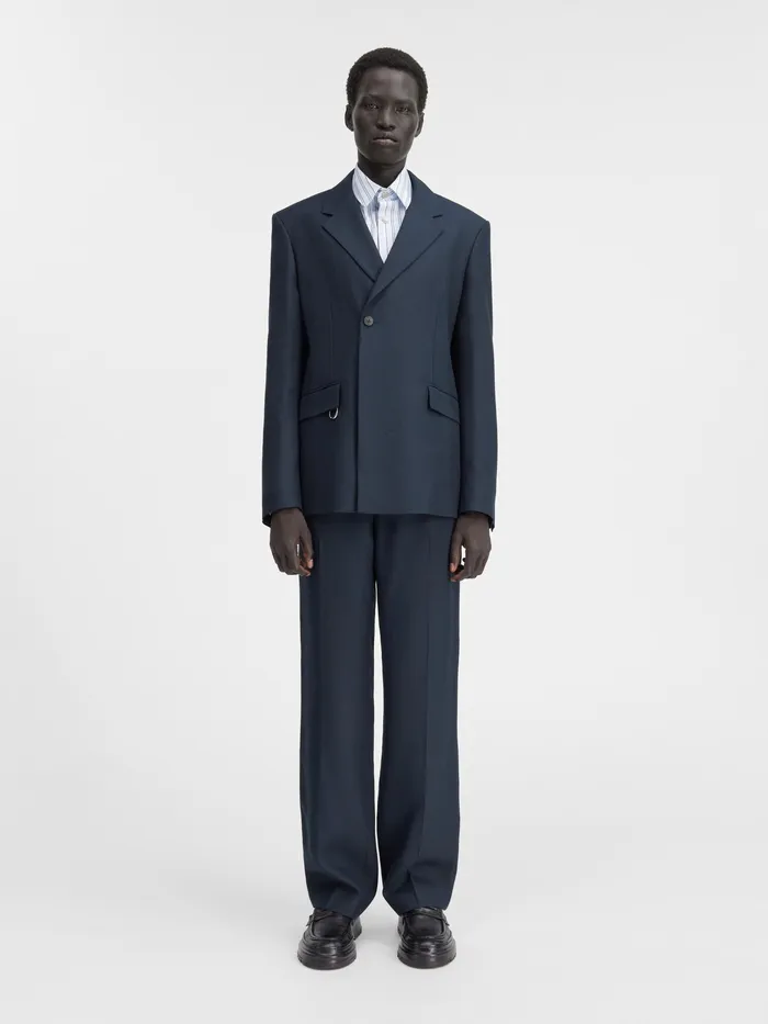 JACQUEMUS Coats and Jackets DoubleBreasted Blazer Dark Navy 8211 Men
