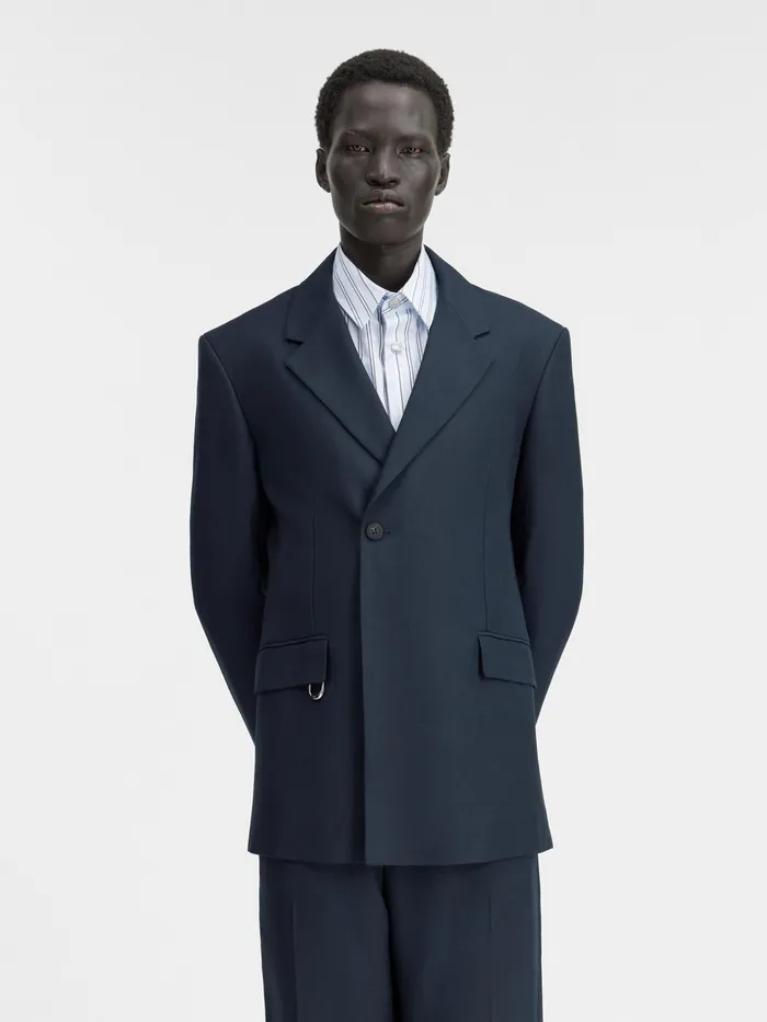 JACQUEMUS Coats and Jackets DoubleBreasted Blazer Dark Navy 8211 Men