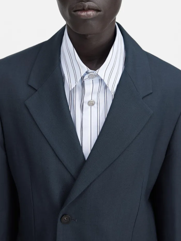 JACQUEMUS Coats and Jackets DoubleBreasted Blazer Dark Navy 8211 Men