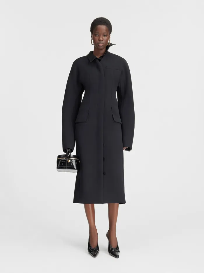 JACQUEMUS Coats and Jackets Fitted Coat Black 8211 Women