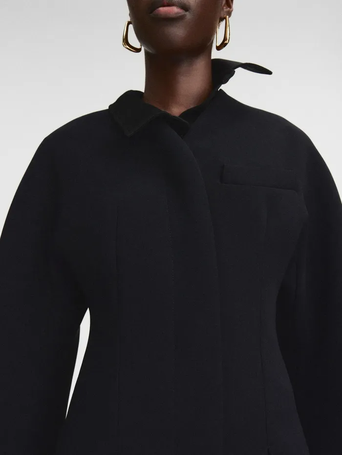 JACQUEMUS Coats and Jackets Fitted Coat Black 8211 Women