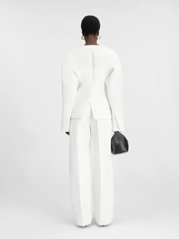 JACQUEMUS Coats and Jackets Fitted Jacket White 8211 Women
