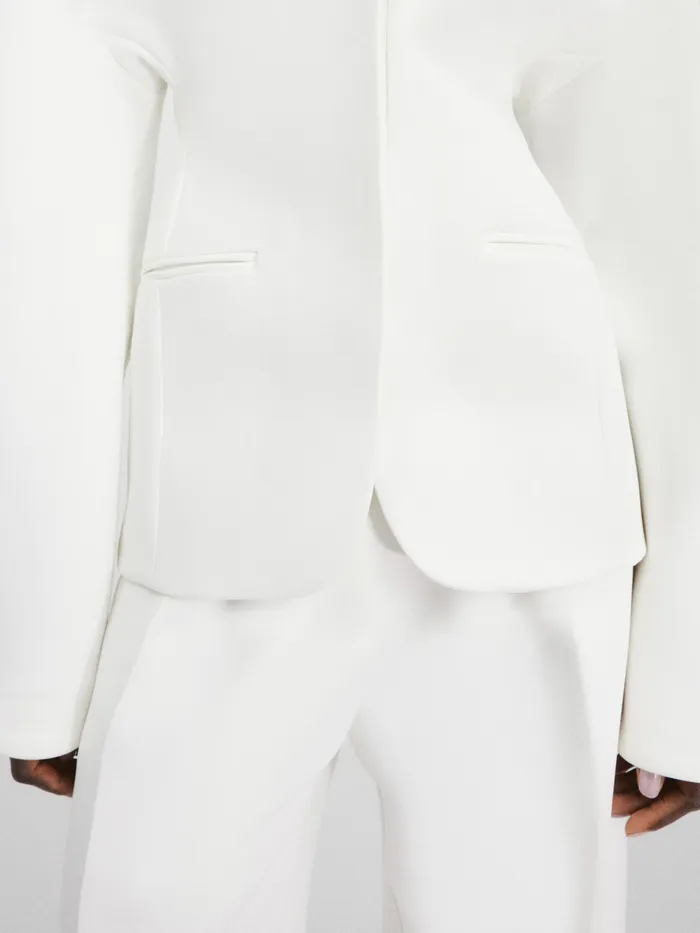 JACQUEMUS Coats and Jackets Fitted Jacket White 8211 Women