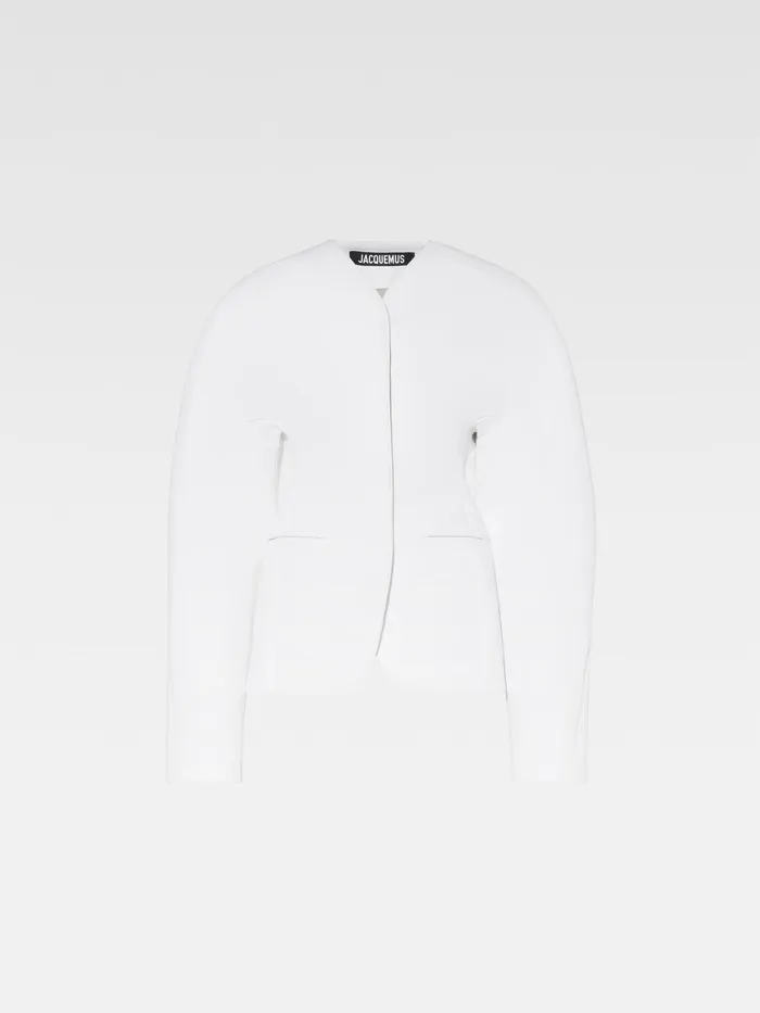 JACQUEMUS Coats and Jackets Fitted Jacket White 8211 Women