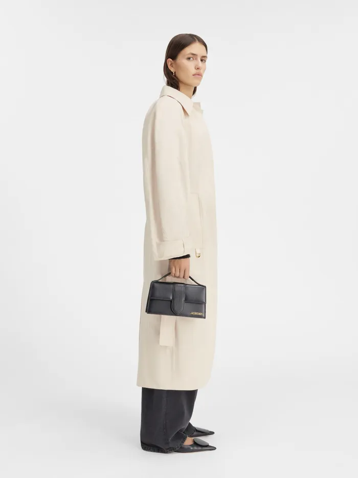 JACQUEMUS Coats and Jackets Fitted Trench Coat Beige 8211 Women