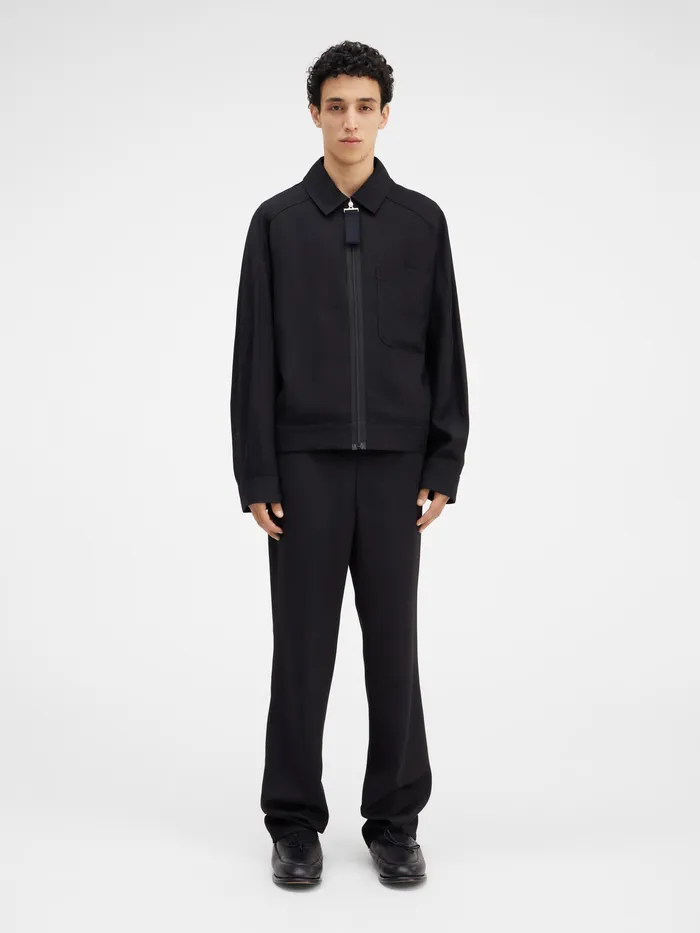 JACQUEMUS Coats and Jackets Grosgrain Bomber Black 8211 Men