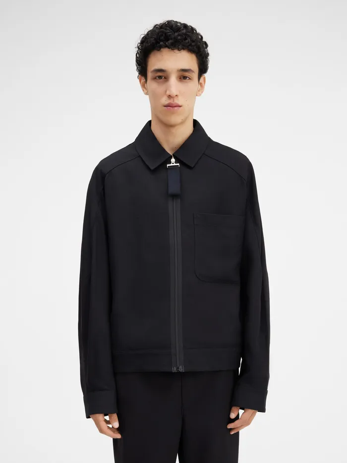 JACQUEMUS Coats and Jackets Grosgrain Bomber Black 8211 Men