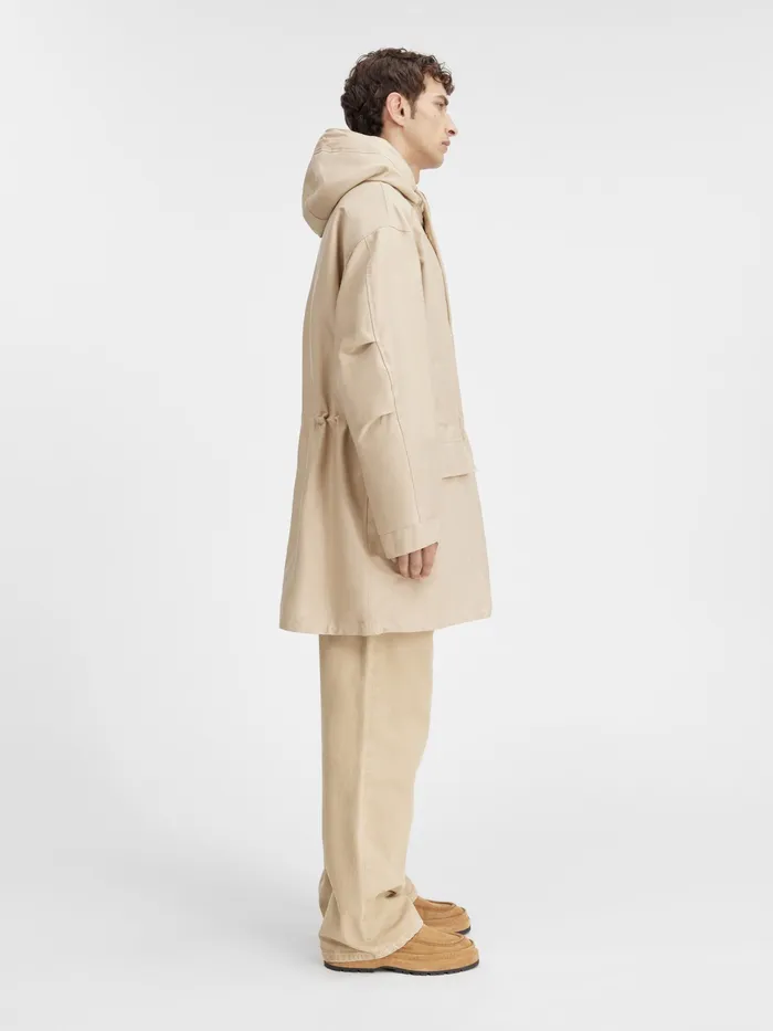 JACQUEMUS Coats and Jackets Hooded Parka Beige 8211 Men