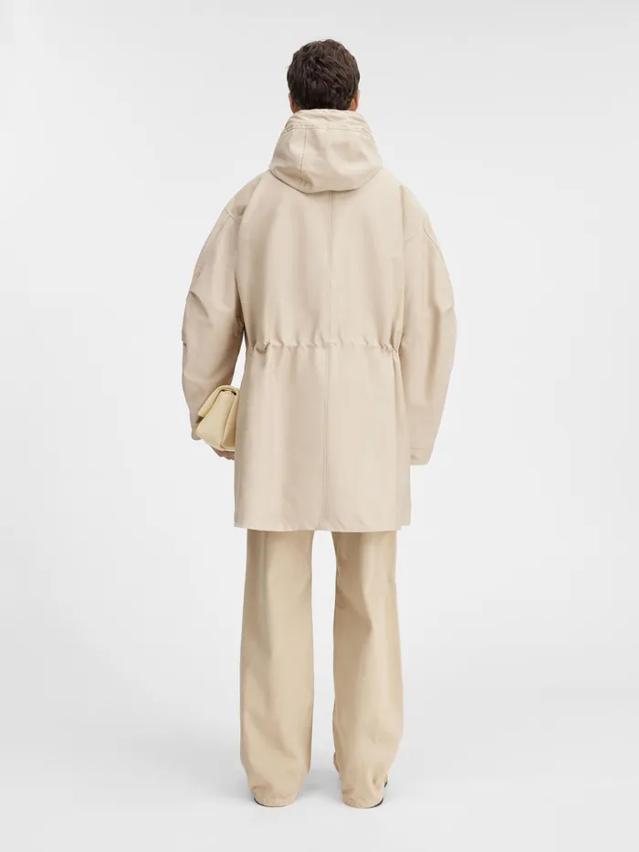 JACQUEMUS Coats and Jackets Hooded Parka Beige 8211 Men