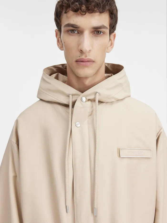 JACQUEMUS Coats and Jackets Hooded Parka Beige 8211 Men