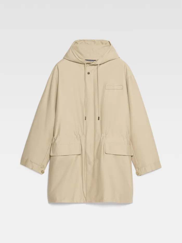 JACQUEMUS Coats and Jackets Hooded Parka Beige 8211 Men