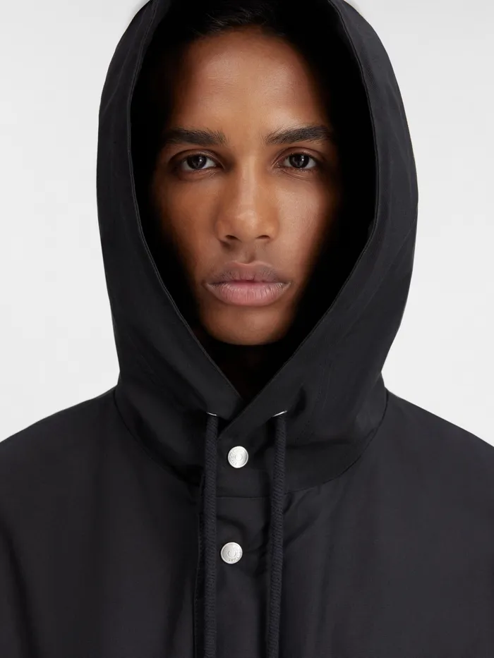 JACQUEMUS Coats and Jackets Hooded Parka Black 8211 Men