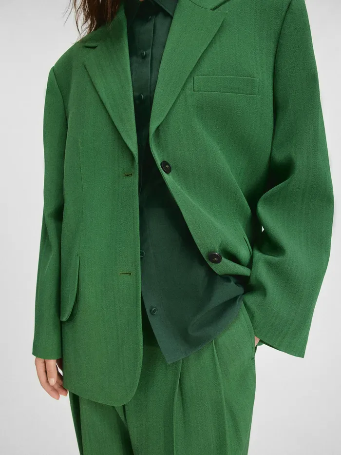JACQUEMUS Coats and Jackets Oversized Blazer Dark Green 8211 Women