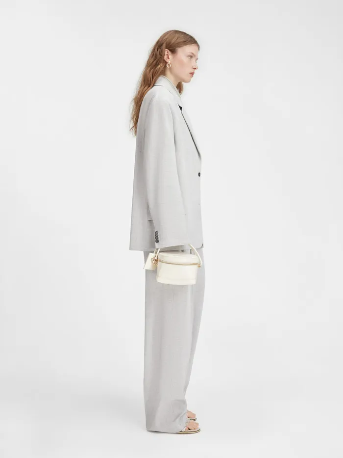 JACQUEMUS Coats and Jackets Oversized Blazer Light Grey 8211 Women