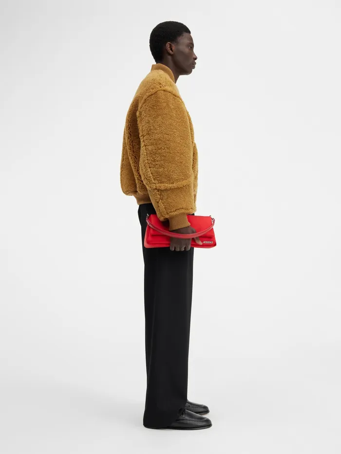 JACQUEMUS Coats and Jackets Shearling Bomber Camel 8211 Men